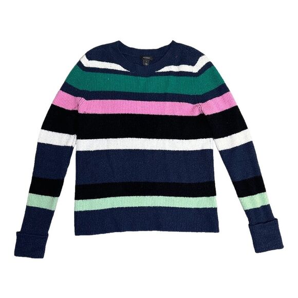 Halogen Multicolor Striped Crewneck Sweater - Women’s Small - Picture 2 of 6
